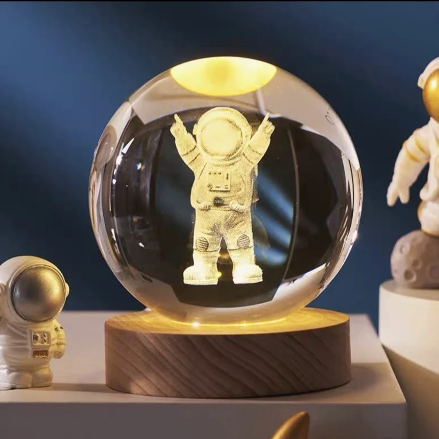 Quả Cầu Pha Lê Vũ Trụ Phát Sáng Quả Cầu Thủy Tinh Trong Suốt Decor Trang Trí Nhà Cửa quà lưu niệm quà tặng bạn