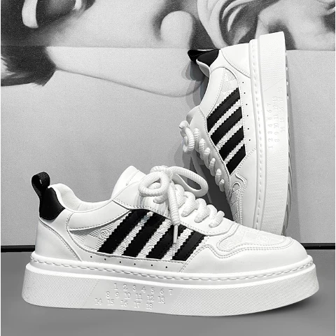 Giày Nam Mã Mới 2024 Chất Liệu Da PU Cao Cấp Đế Cao Su Non Mang Êm Chân