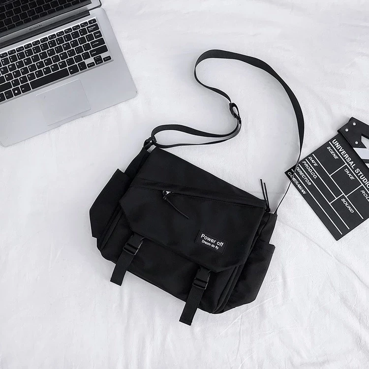 Túi đeo chéo nam nữ unisex đi học, đi chơi vải chống thấm nước/phong cách Hàn Quốc